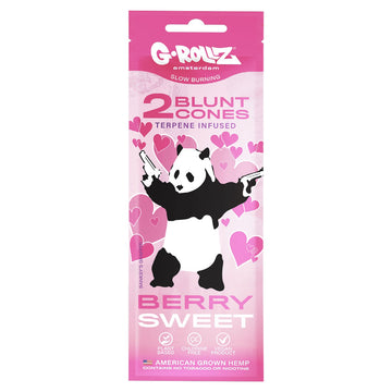 G-Rollz | Banksy's Graffiti - 2x 'Berry Sweet' Terpene-infused Hemp Cones