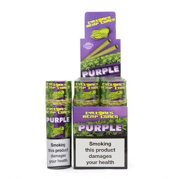 Cyclones Wraps Hemp Cones Purple