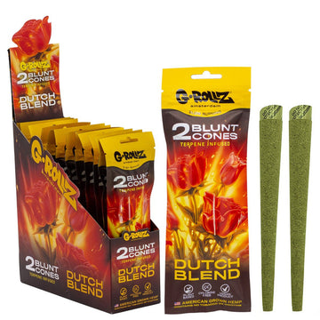 G-Rollz | 2x 'Dutch Blend' Terpene-infused Pre-rolled Hemp Cones