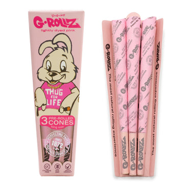 G-Rollz | Banksy Graffiti "Thug for Life" Pink - 3 KS 1 Cones