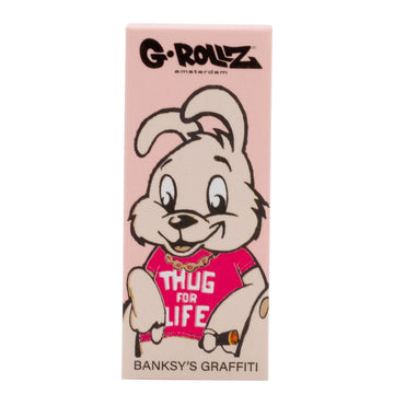 G-Rollz | Banksy's Graffiti 'Thug for Life' PINK Cartones 2,5 X 6cm