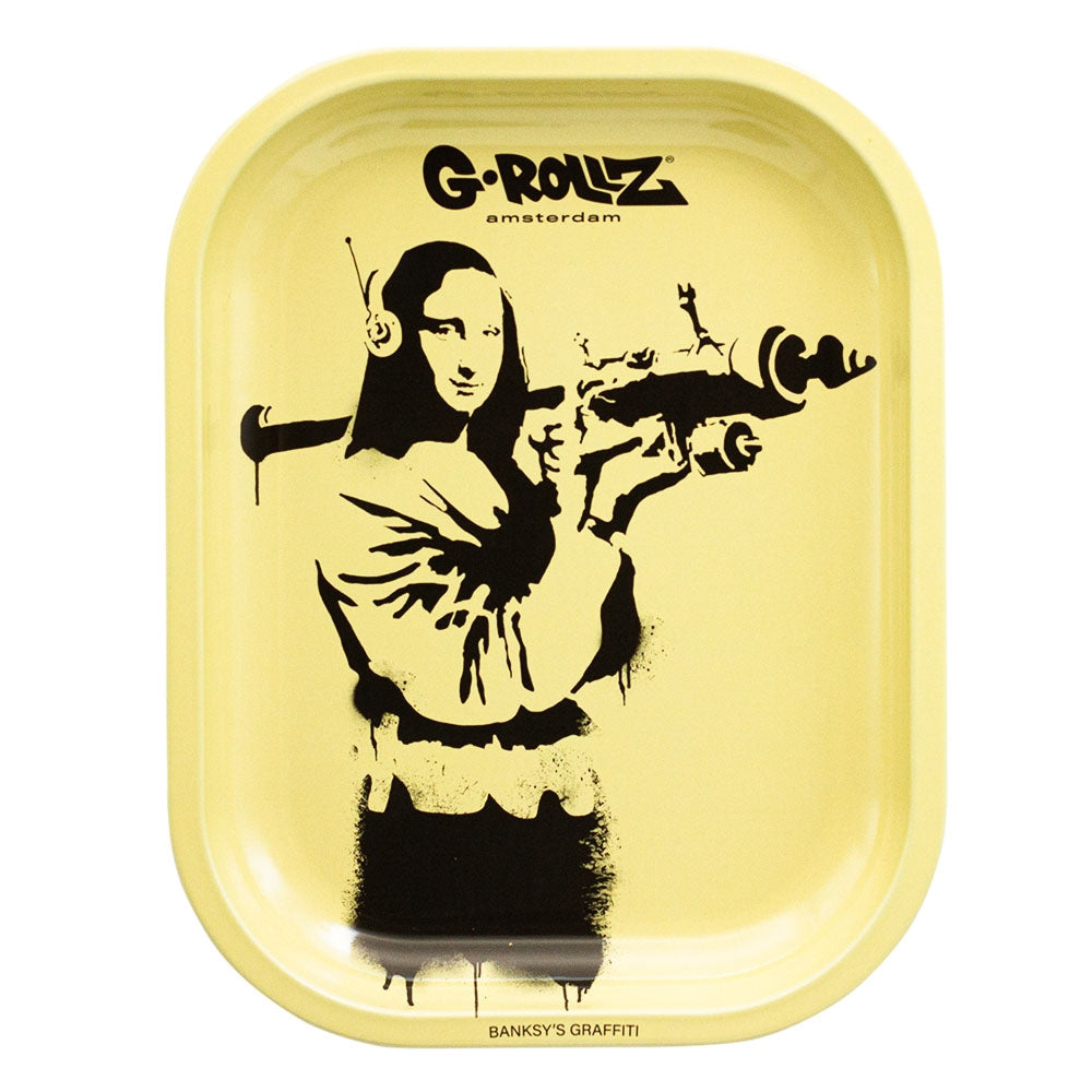 G-Rollz | Banksy's Graffiti 'Mona Launcher' Small Tray 14x18 cm