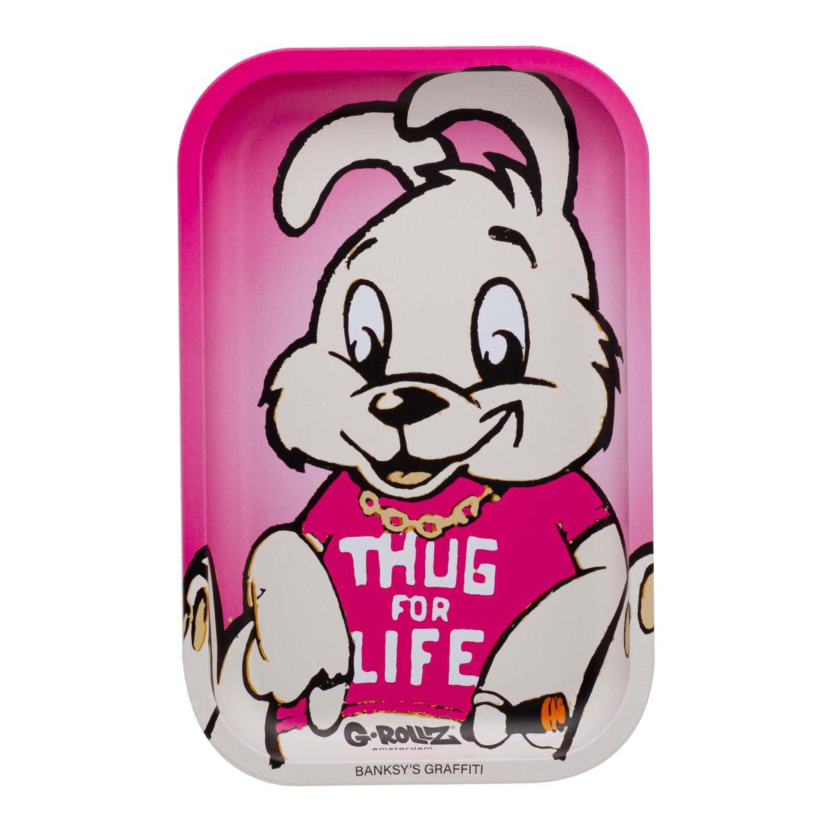 G-Rollz | Banksy's Graffiti 'Thug for Life' Medium Tray 17.5 x 27.5 cm