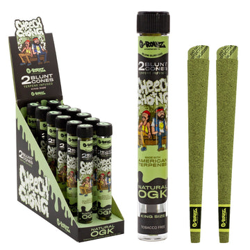 G-Rollz | Cheech & Chong™ 2x Terpene Infused Blunt Cones 'Natural OGK'