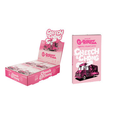 G-Rollz | Cheech & ChongTM 'Tour Bus' Pink - 50 '11⁄4' Papers + Tips & Tray