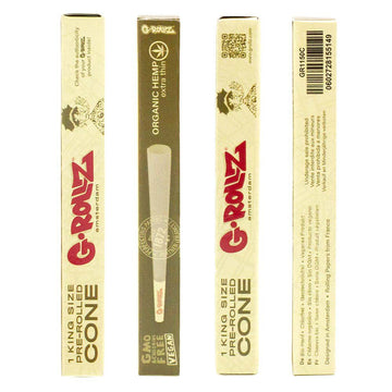 G-Rollz | KS Organic Hemp Extra Thin Pre-Rolled Single Cones