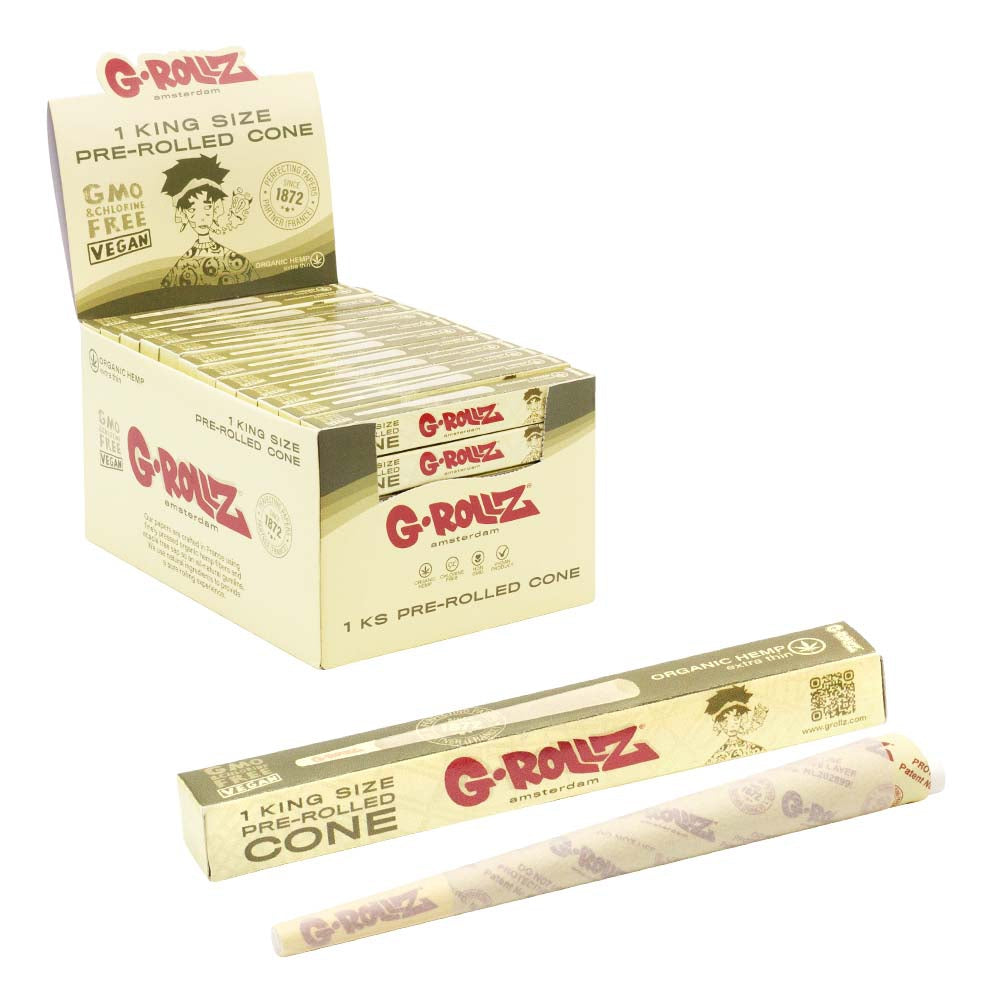 G-Rollz | KS Organic Hemp Extra Thin Pre-Rolled Single Cones