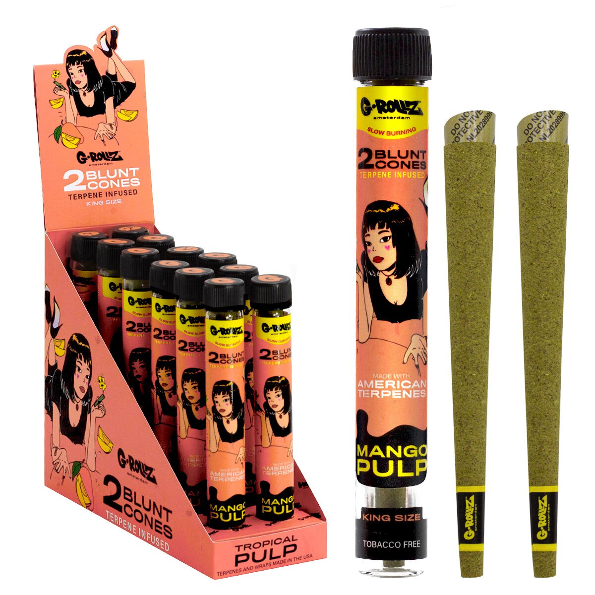 G-Rollz | Terpene Infused Blunt Cones 'Tropical Pulp'