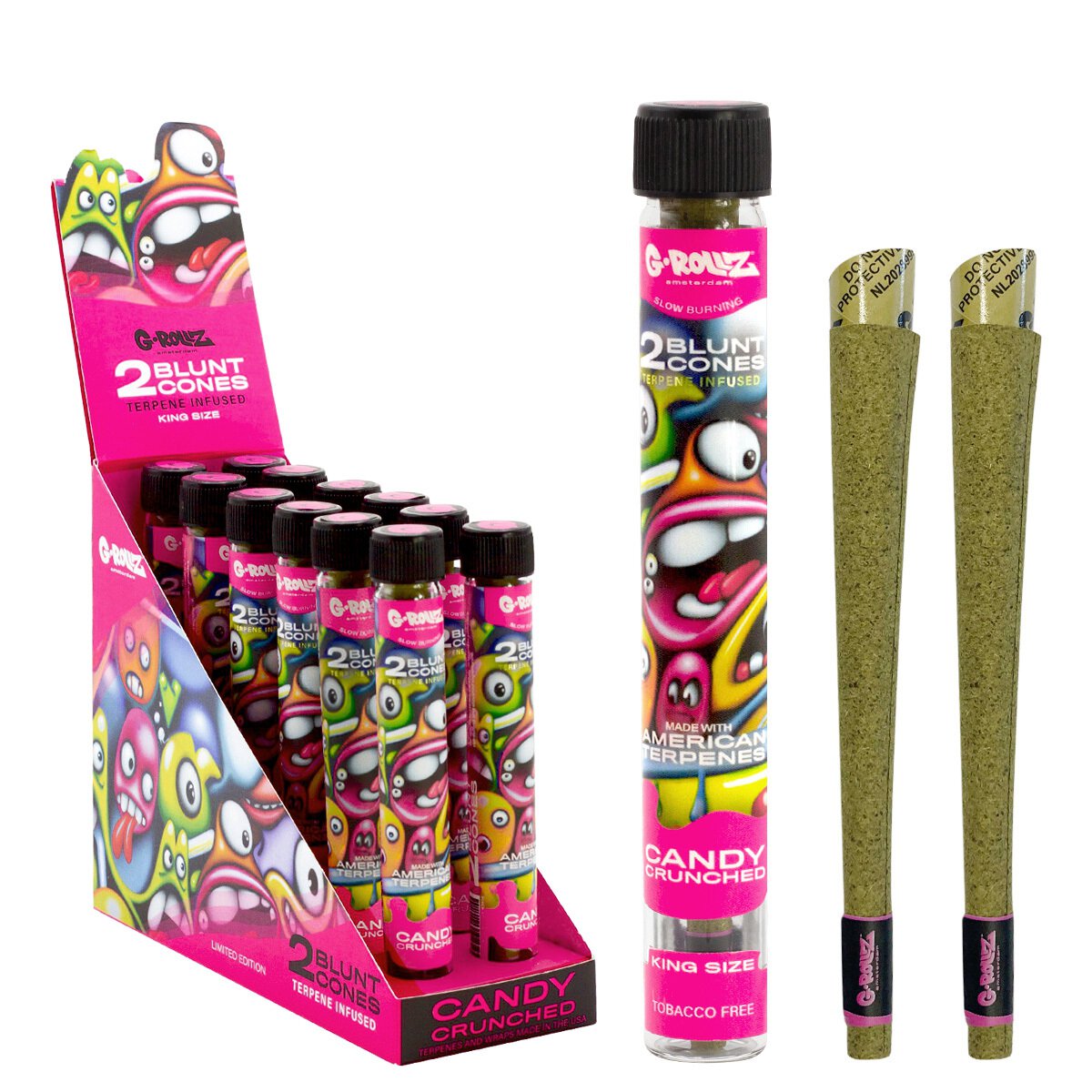 G-Rollz | Terpene Infused Blunt Cones 'Candy Crunched'