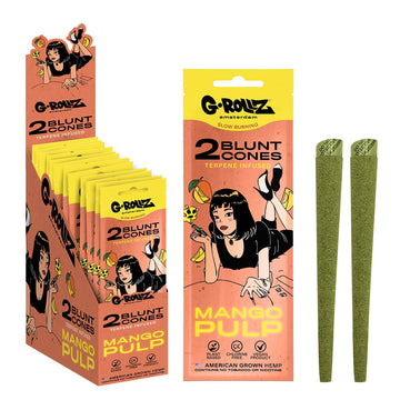 G-Rollz | 2x 'Mango Pulp' Terpene-infused Pre-rolled Hemp Cones