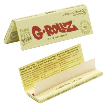 G-Rollz | Organic Hemp Extra Thin - 50 '11⁄4' Papers