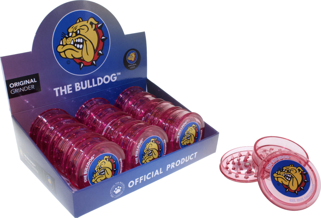 GRINDER BULLDOG PLASTIC 2 PARTES ROSA