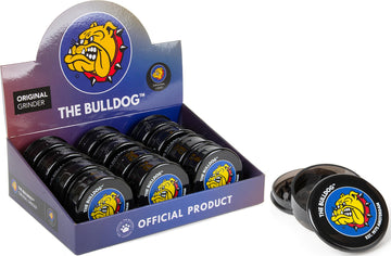 GRINDER BULLDOG PLASTIC 2 PARTES NEGRO